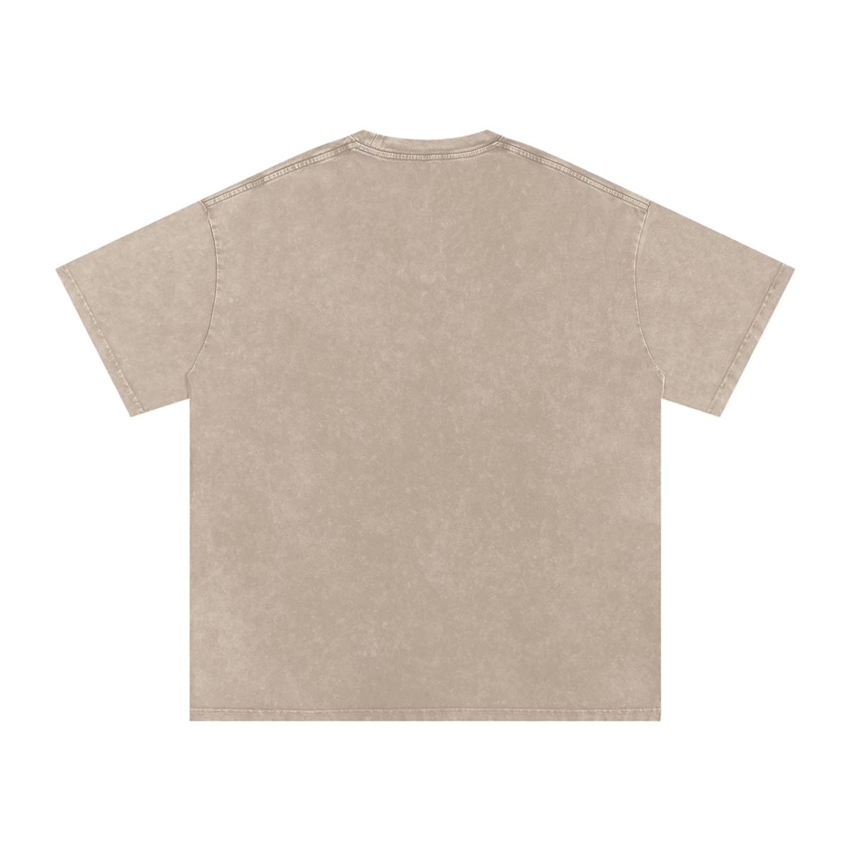 Shredding Spiral Snow-Washed Oversized Cotton T-Shirt