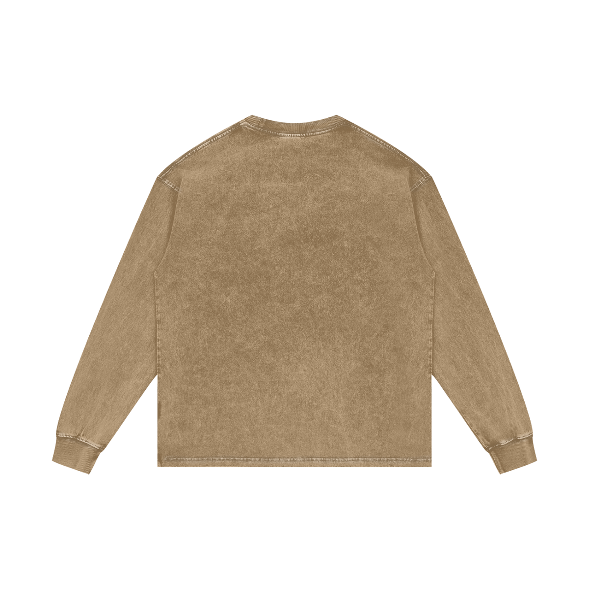 Gold Balloon HERE Acid Wash Oversize Long Sleeve T-Shirt