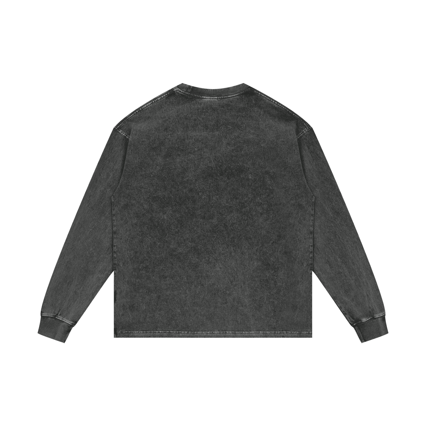 Gold Balloon HERE Acid Wash Oversize Long Sleeve T-Shirt