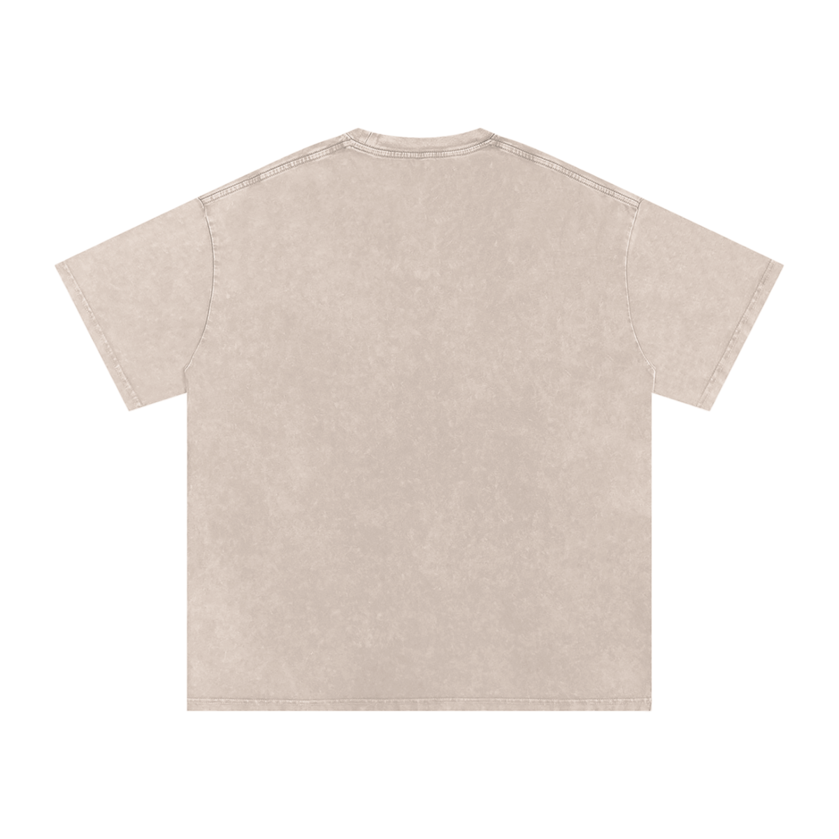 Shredding Spiral Snow-Washed Oversized Cotton T-Shirt