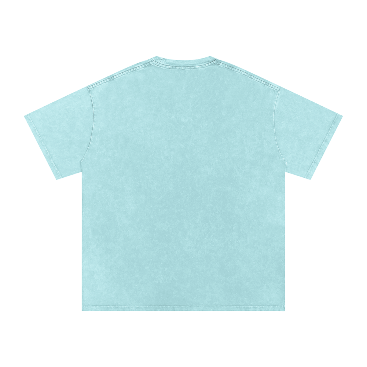 Shredding Spiral Snow-Washed Oversized Cotton T-Shirt