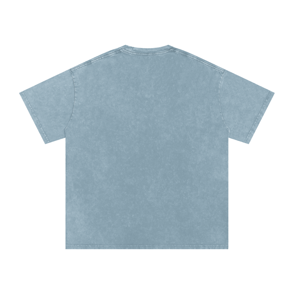 Shredding Spiral Snow-Washed Oversized Cotton T-Shirt
